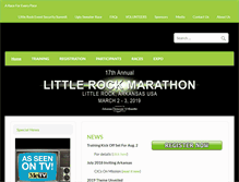Tablet Screenshot of littlerockmarathon.com